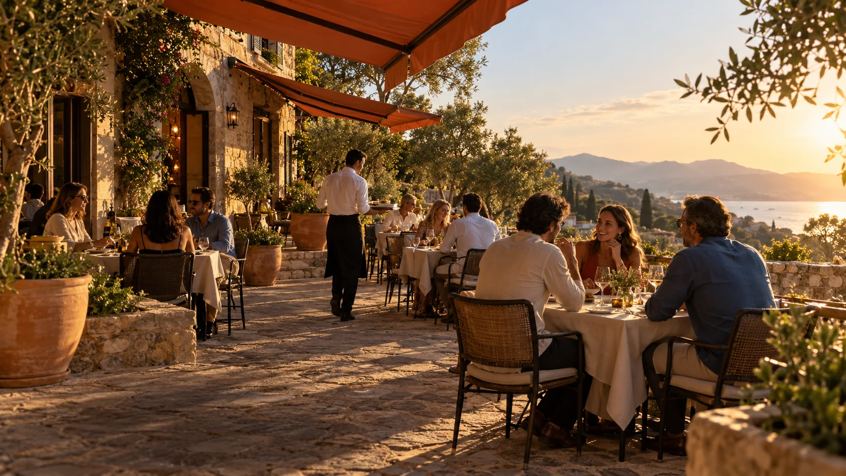 Una terraza para disfrutar de la conversación y del servicio